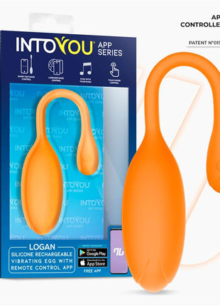 Logan Vibrating Egg with App Unibody Silicone Orange