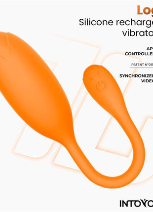 Logan Vibrating Egg with App Unibody Silicone Orange