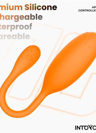 Logan Vibrating Egg with App Unibody Silicone Orange