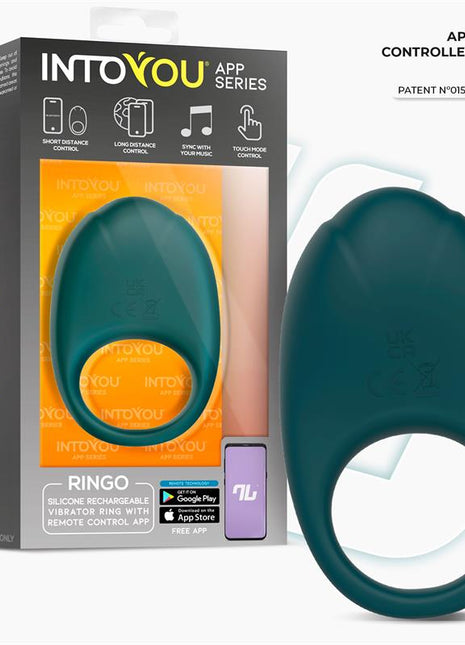 Ringo Vibrating Ring with App Unibody Green