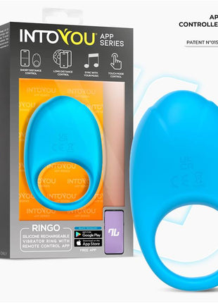 Ringo Vibrating Ring with App Unibody Blue