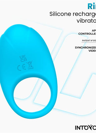 Ringo Vibrating Ring with App Unibody Blue
