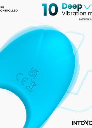 Ringo Vibrating Ring with App Unibody Blue