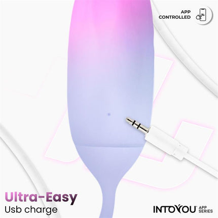 Vibrating Egg Double Layer Silicone with APP Pink/Blue