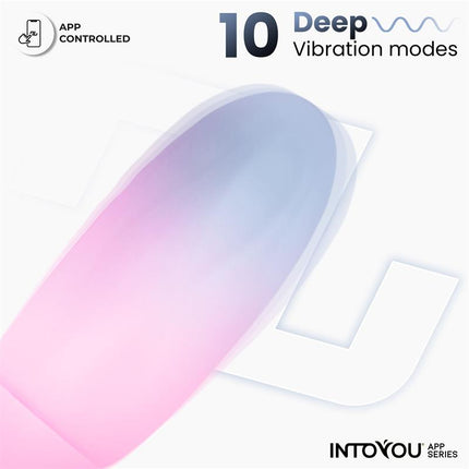 Vibrating Egg Double Layer Silicone with APP Blue/Pink