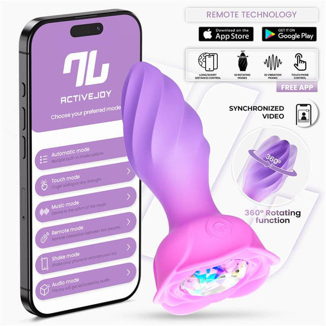 Moxy Butt Plug with Rotation 360º with App