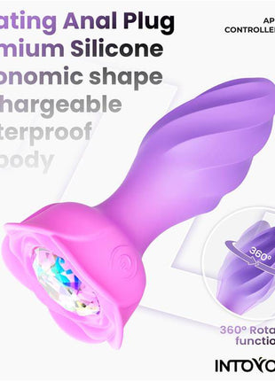 Moxy Butt Plug with Rotation 360º with App