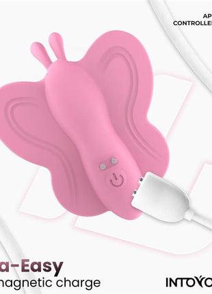 Wingy Butterfly Vibrator with App Pink