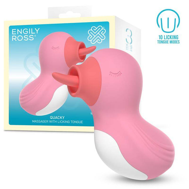Quacky Massager with Licking Tongue