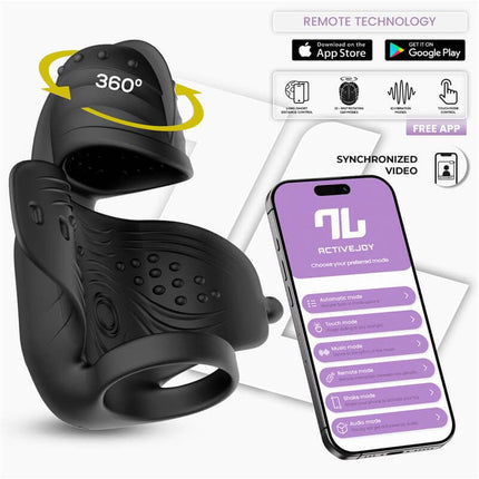 Zonte Rotating Cap Vibrating Masturbator with App