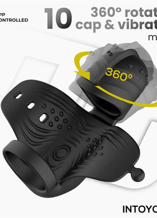 Zonte Rotating Cap Vibrating Masturbator with App