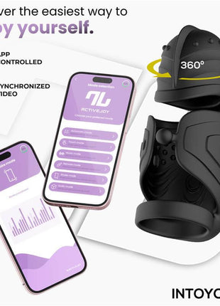 Zonte Rotating Cap Vibrating Masturbator with App