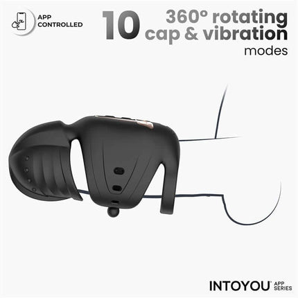 Zonte Rotating Cap Vibrating Masturbator with App