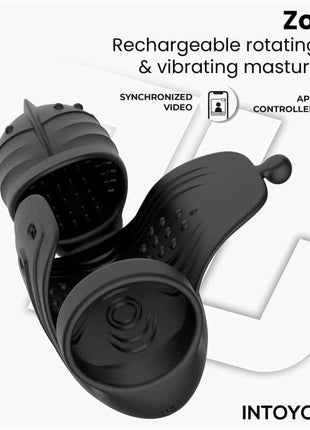 Zonte Rotating Cap Vibrating Masturbator with App
