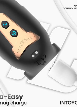 Zonte Rotating Cap Vibrating Masturbator with App