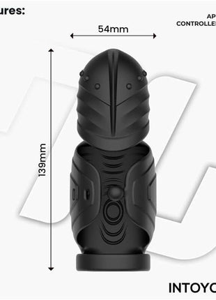 Zonte Rotating Cap Vibrating Masturbator with App