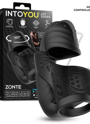 Zonte Rotating Cap Vibrating Masturbator with App