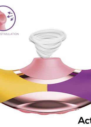 Two Lovers 3 in 1 Finger and Airflow Vibrator