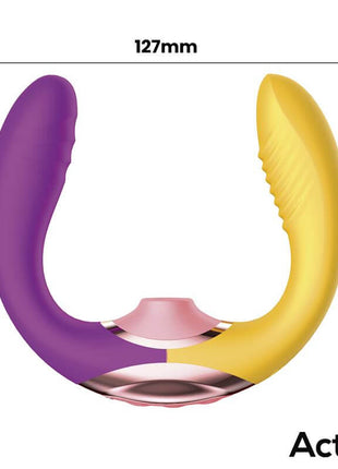 Two Lovers 3 in 1 Finger and Airflow Vibrator