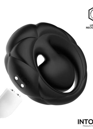 Torus Vibrating Ring with Clitoral Ball and Remote Control USB