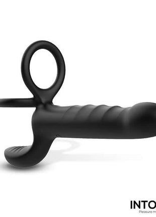 Magnor Dildo with Double Ring and Balls Stimulator