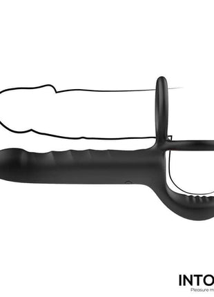 Magnor Dildo with Double Ring and Balls Stimulator