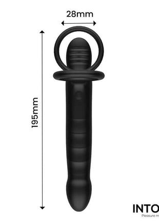 Magnor Dildo with Double Ring and Balls Stimulator