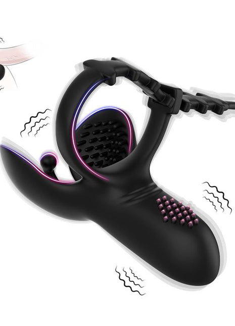 Ball Pack and Penis Vibrating Ring Adjustable