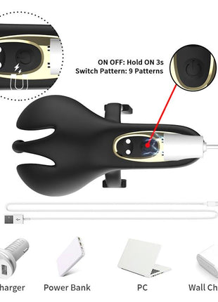 Ball Pack and Penis Vibrating Ring Adjustable