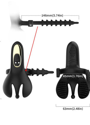 Ball Pack and Penis Vibrating Ring Adjustable