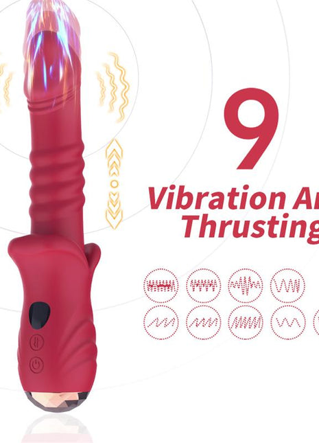 Vibrator with Thrusting G spot and Digital Screen