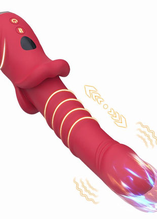Vibrator with Thrusting G spot and Digital Screen