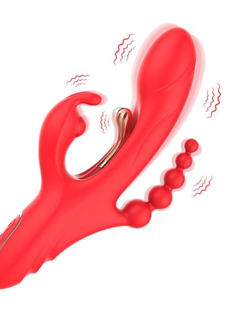 Tickler Rabbit Vibrator with Anal Beads