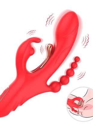 Tickler Rabbit Vibrator with Anal Beads