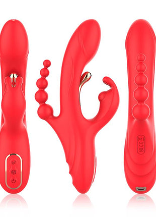 Tickler Rabbit Vibrator with Anal Beads