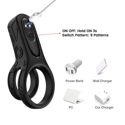 Mecha style Vibrating Penis Ring