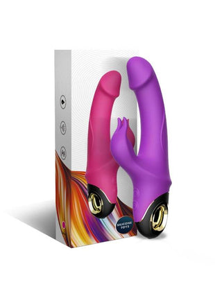 360º Rotation Rabbit Vibrator Purple