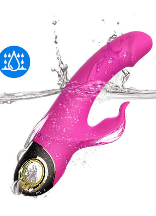 360º Rotation Rabbit vibrator Pink