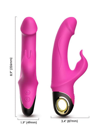 360º Rotation Rabbit vibrator Pink