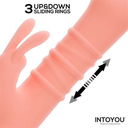 Rivor Vibrator with U and Down Sliding Rings