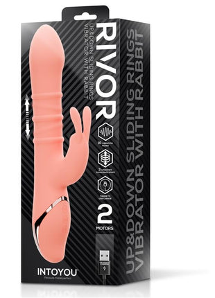 Rivor Vibrator with U and Down Sliding Rings