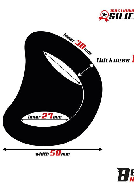Double Penis Ring Liquid Silicone 27 30 mm