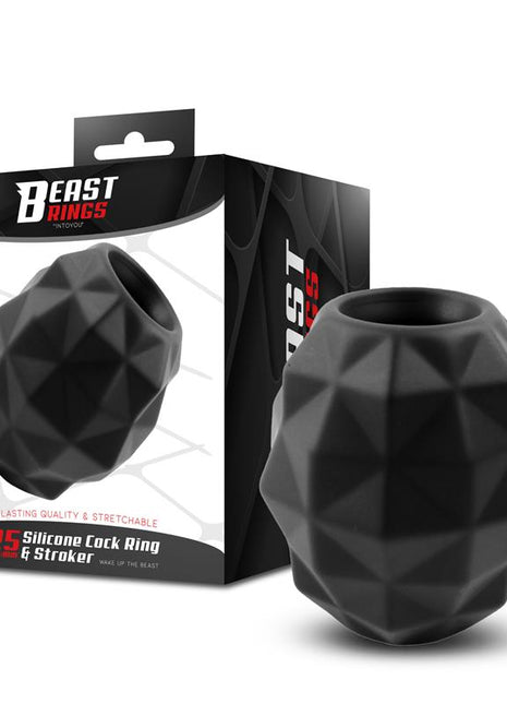 Penis Ring and Stroker Liquid Silicone 25 mm