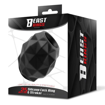 Penis Ring and Stroker Liquid Silicone 25 mm