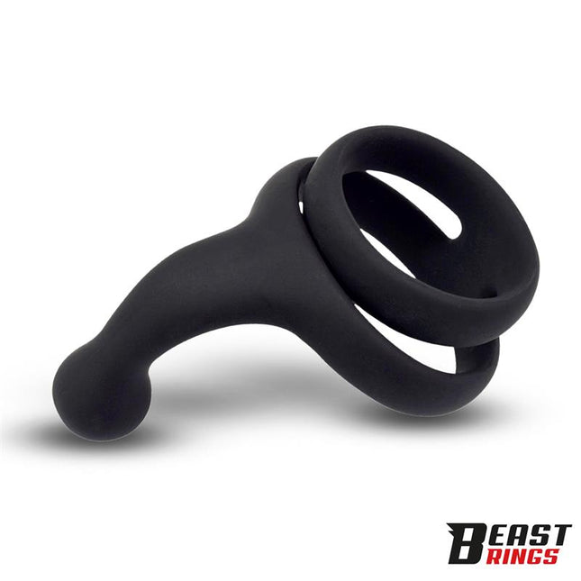 Double Penis Ring Solid Silicone 50 40 mm
