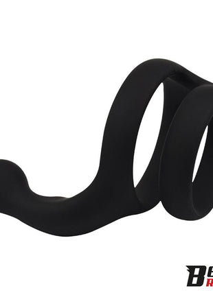 Double Penis Ring Solid Silicone 50 40 mm