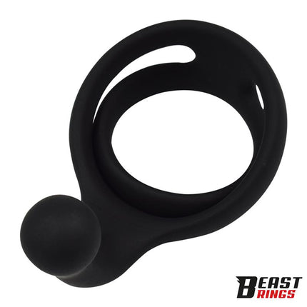 Double Penis Ring Solid Silicone 50 40 mm