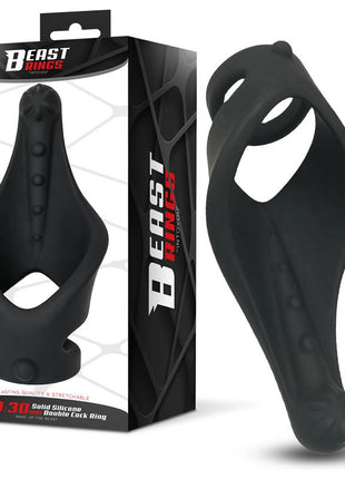 Double Penis Ring Solid Silicone 37 45 mm
