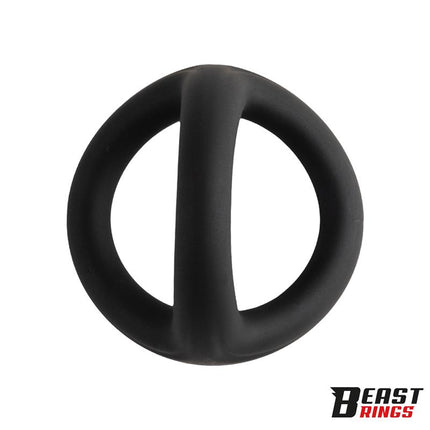 Triple Cock Ring Solid Silicone 44 38 35 mm Size M