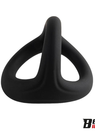Triple Cock Ring Solid Silicone 44 38 35 mm Size M